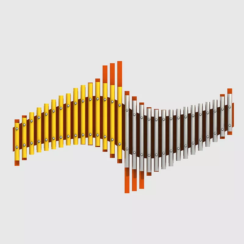 Хөнгөн цагаан хайлуулах тоглоомын талбайнууд гадаа хөгжмийн зэмсэг